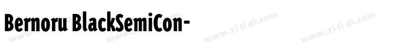 Bernoru BlackSemiCon字体转换